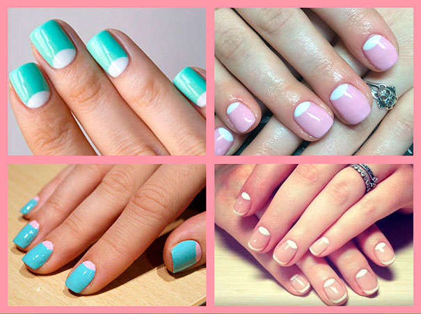 Лунный маникюр мода 2016