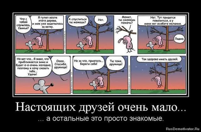 Демотиваторы про дружбу