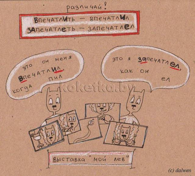 Правила русского языка в картинках