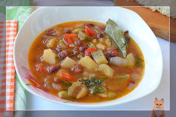 Солянка без капусты и мяса - вегетарианский вариант