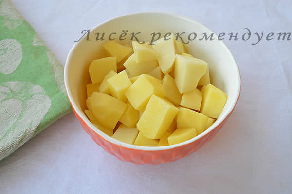 Кубики картофеля