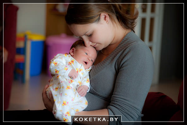Лоханка у новорождённых