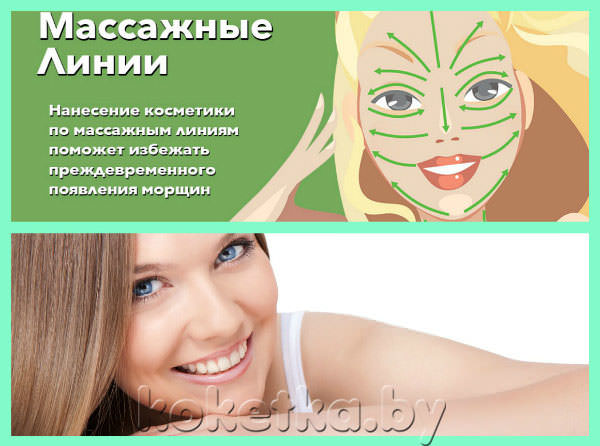 Массажные линии для лица