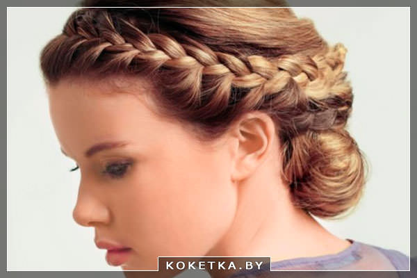 заплести колосок самой себе
