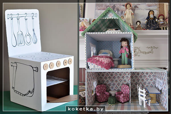 Кукольный дом из коробки