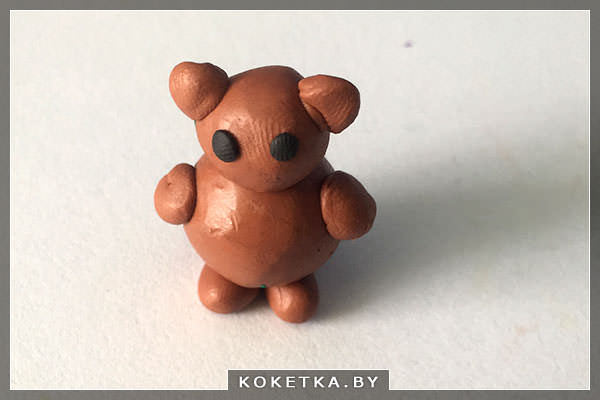 Мастер-класс по изготовлению пластилиновой фигурки "Медвежонок"