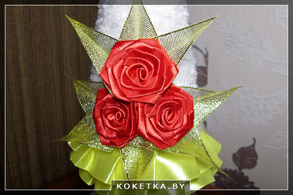 Новогодний мастер класс - Белая ёлочка