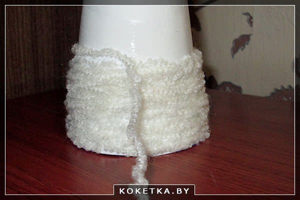 Новогодний мастер класс - Белая ёлочка