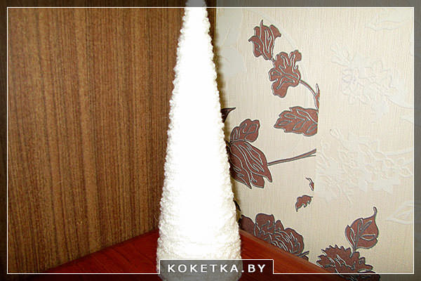 Новогодний мастер класс - Белая ёлочка