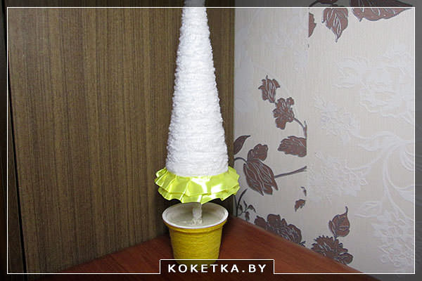 Новогодний мастер класс - Белая ёлочка