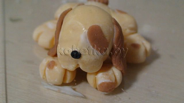 Собака из холодного фарфора. Мастер класс
