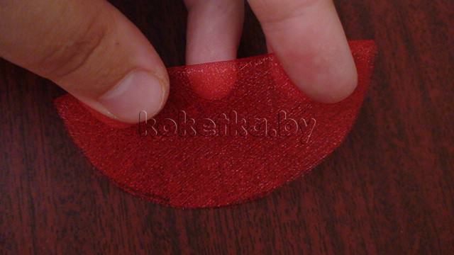 Цветок из банта. Мастер класс