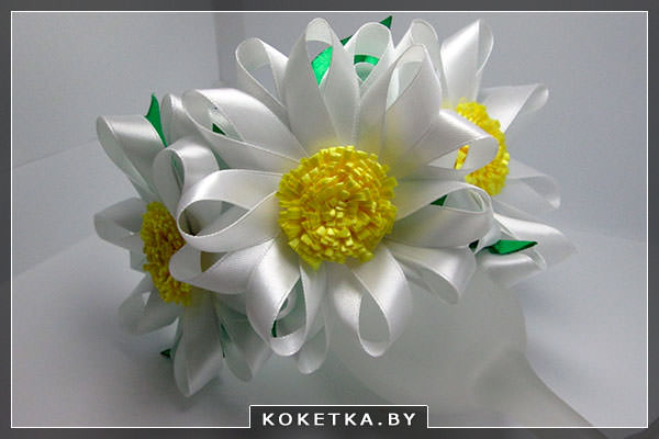 Ободок с ромашками