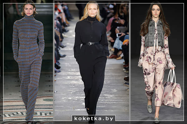 Total look и монохромные комбинезоны: фото с подиумов