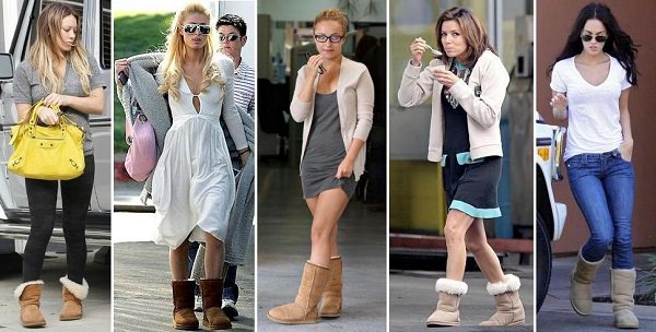 Голливудские знаменитости в уггах