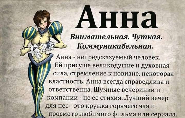 имя Анна – «благоволение» приносит удачу