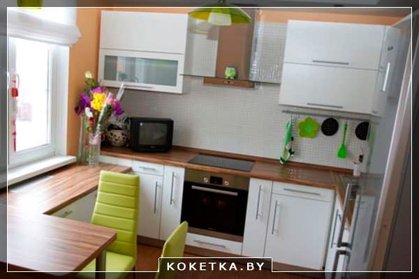 Как сделать жилую комнату на кухне