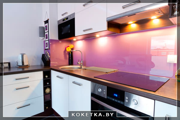 стеклянные фартуки для кухни