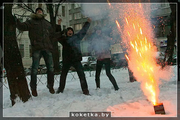 Петарды на Новый год