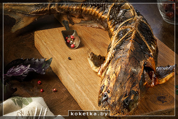 Осётр и карп горячего копчения Копчёный осётр: поставки от фермеров