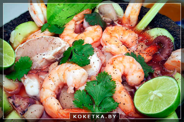 Греческая кулинария - морепродукты