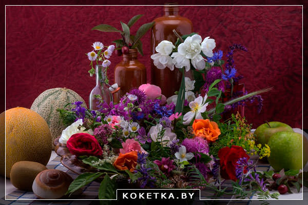 Цветы и фрукты