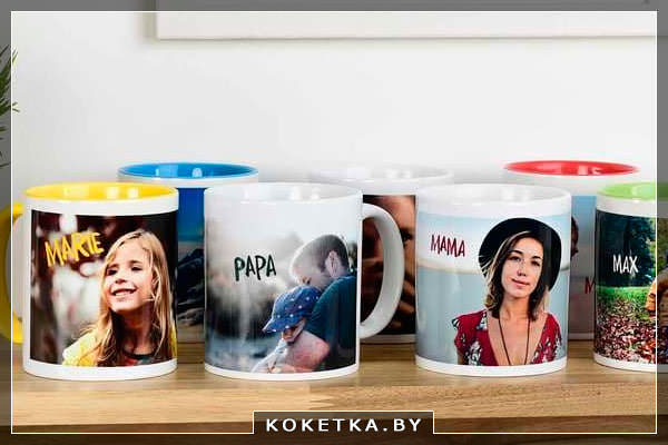 Печать на кружках для всей семьи