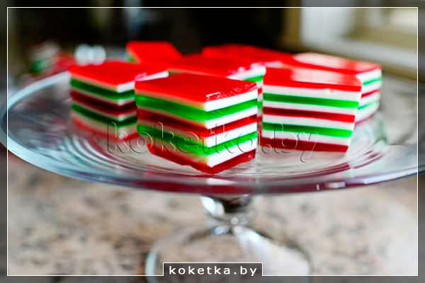 Рецепт приготовления Желе слоями