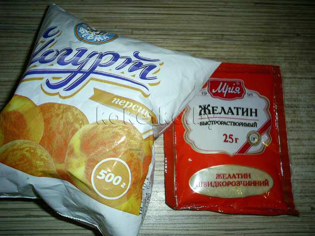 Желе из йогурта