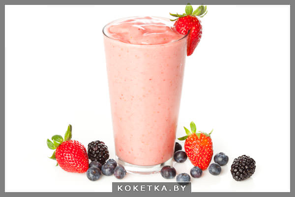 малиновый коктейль