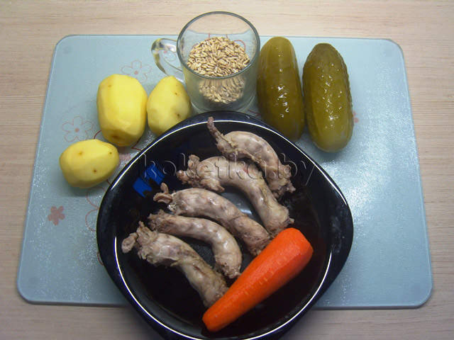Рецепт приготовления рассольника с маринованными огурцами фото