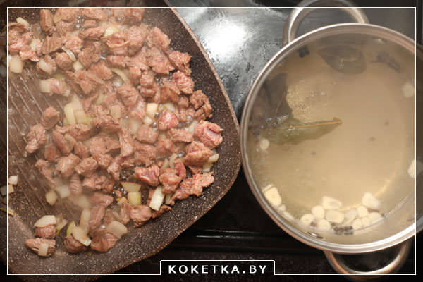 Суп из пива с ребрышками