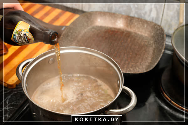 Суп из пива с ребрышками