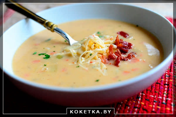 Крем суп с сыром