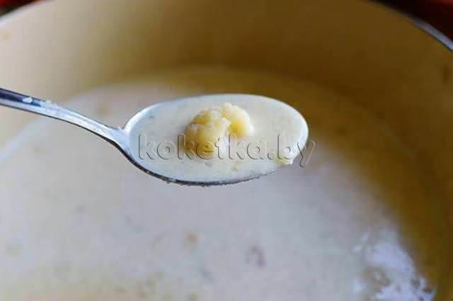 Крем суп с сыром