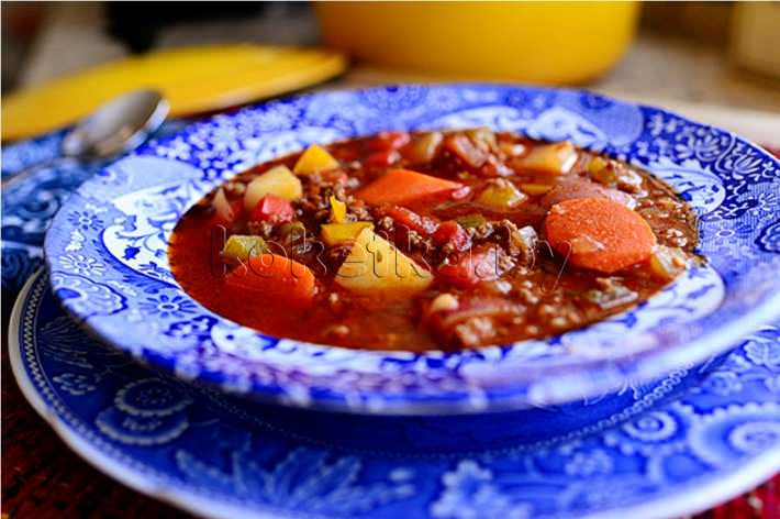 Суп с фаршем Вкусный мясной супчик