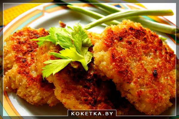 Рецепт: Оладьи капустные  блюда русской кухни