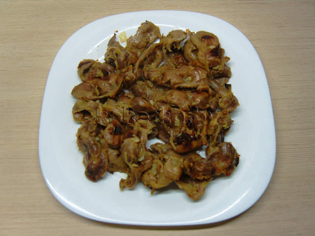 Желудки куриные жареные