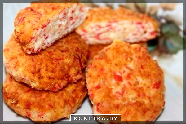 Готовим вкусные котлеты из крабовых палочек!