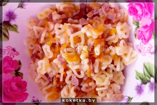 Фото рецепт приготовления макарон с тушёным мясом