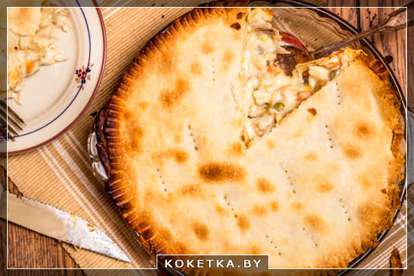 Пирог с курицей и грибами от Джейми Оливера
