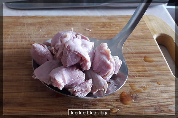 Куриные желудки, обваренные
