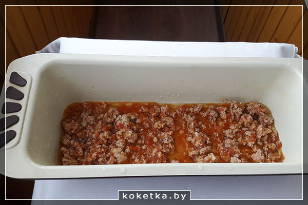 Начинаем чередовать слои для лазаньи