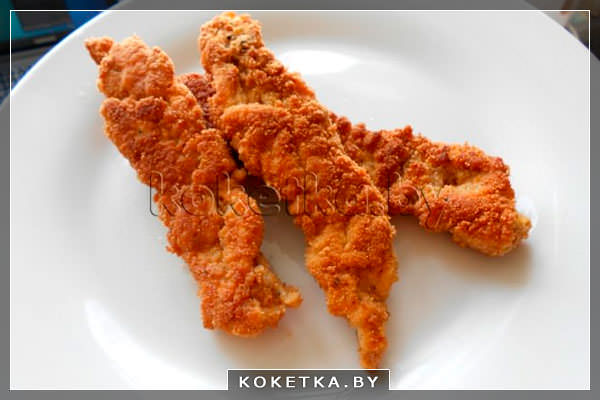 рецепт приготовления куриной грудки в кляре и в сухарях фото