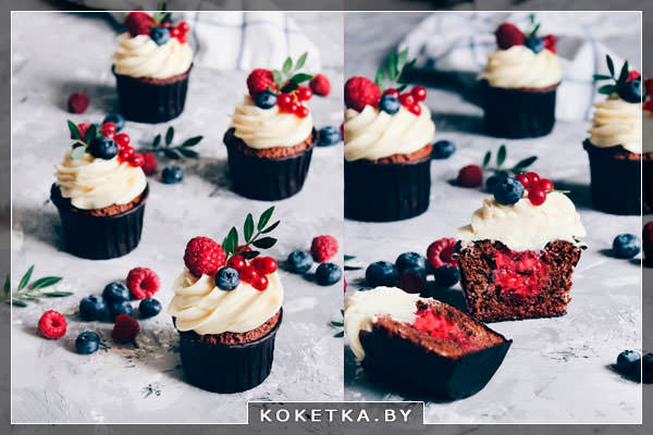 Шоколадные капкейки приготовление