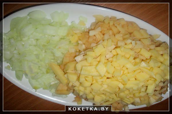 Постные печёные пирожки с картофелем и луком