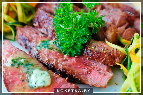 Красное мясо, говядина или телятина Продукты для быстрой подзарядки энергией