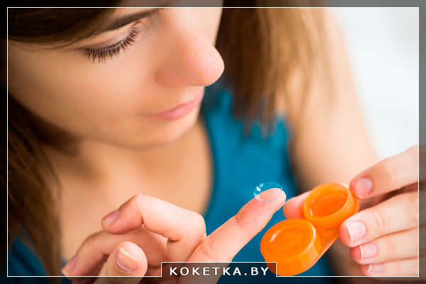 Контактные линзы в мифах и фактах девушка одевает линзы